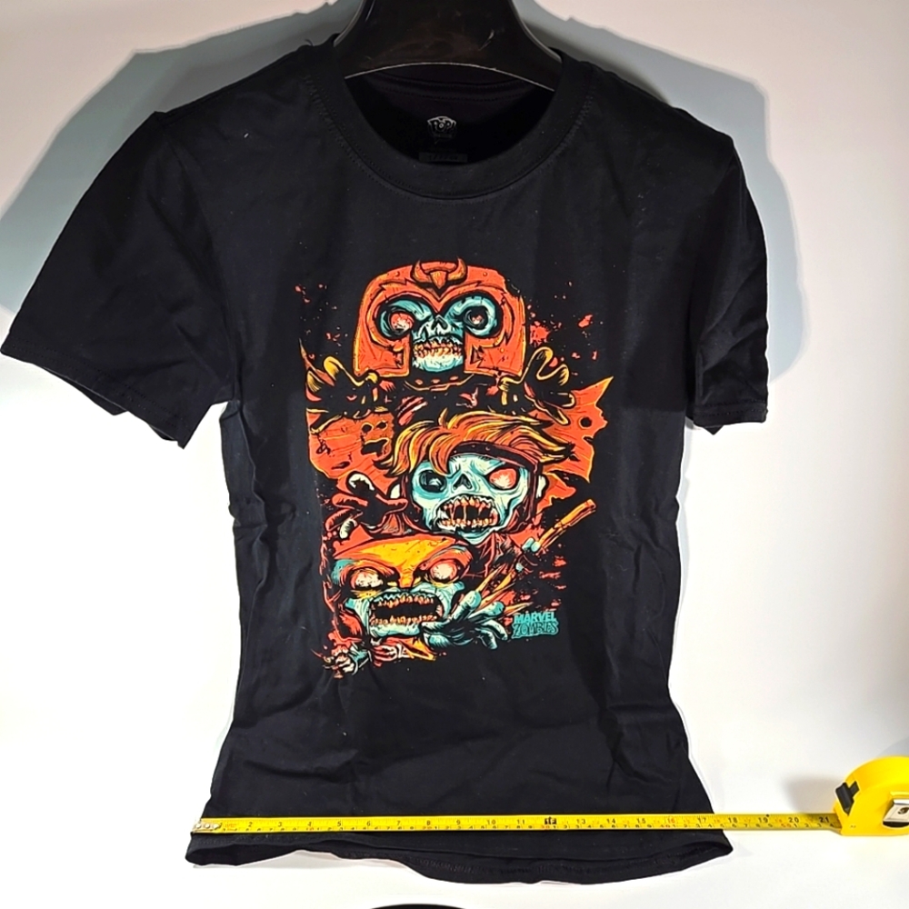 Funko Pop! What If! Marvel Zombies Collector's T-Shirt Size S 100% Cotton Gambit